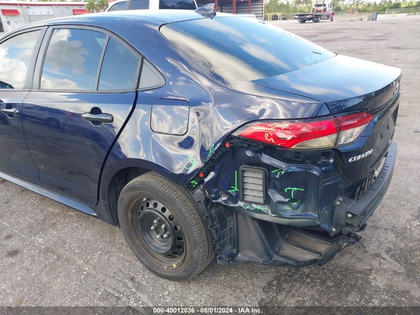 2021 Toyota Corolla Le VIN: 5YFEPMAE8MP267272 Lot: 40012036