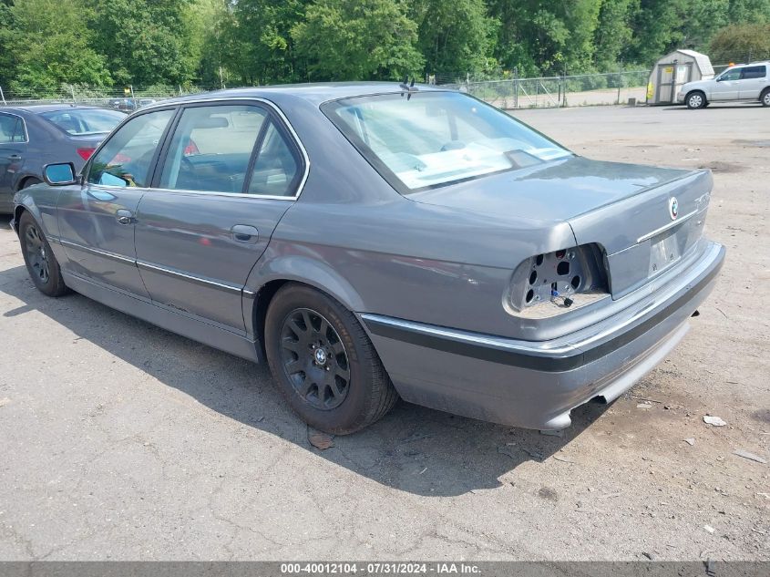 WBAGH83491DP24409 | 2001 BMW 740IL