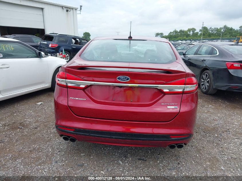 2017 Ford Fusion Sport VIN: 3FA6P0VP0HR205489 Lot: 40012128