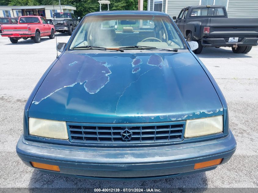 3P3XP6439NT273255 | 1992 PLYMOUTH SUNDANCE