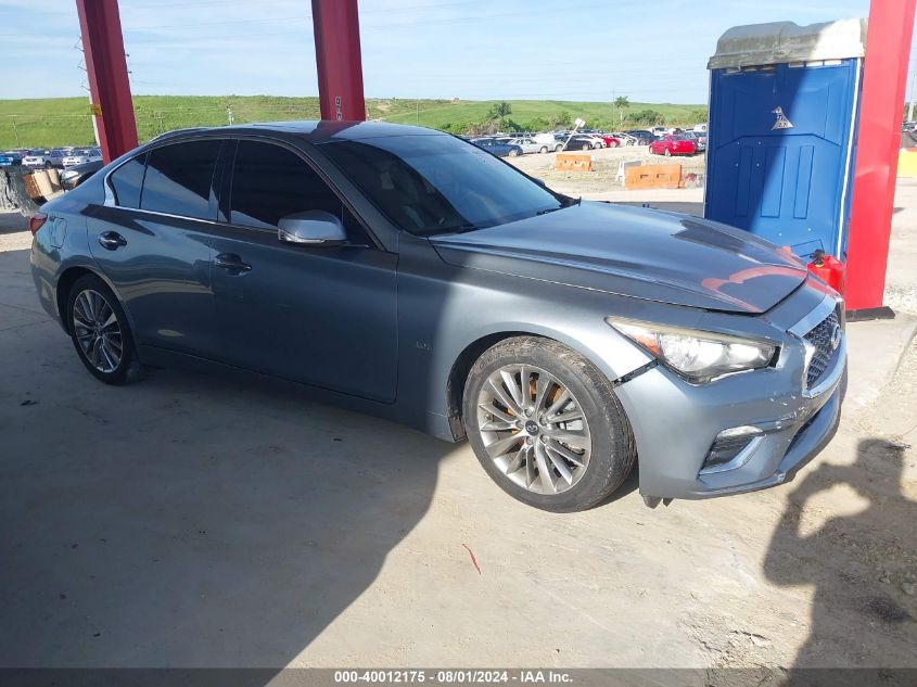 2018 Infiniti Q50 3.0T Luxe VIN: JN1EV7AP6JM365534 Lot: 40012175