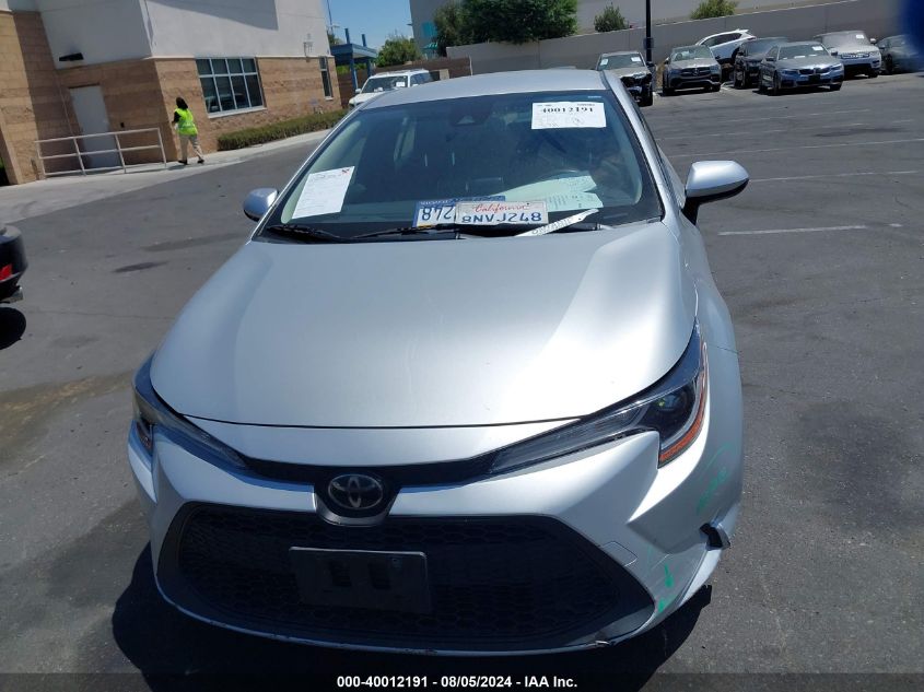 2020 Toyota Corolla Le VIN: JTDEPRAE1LJ092282 Lot: 40012191