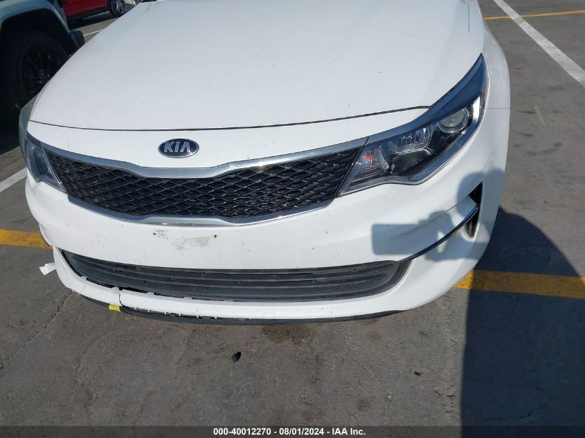 2018 Kia Optima Lx VIN: 5XXGT4L30JG246551 Lot: 40012270