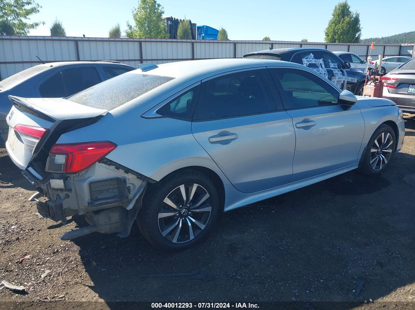 VIN 2HGFE1F71NH328473 2022 HONDA CIVIC EX