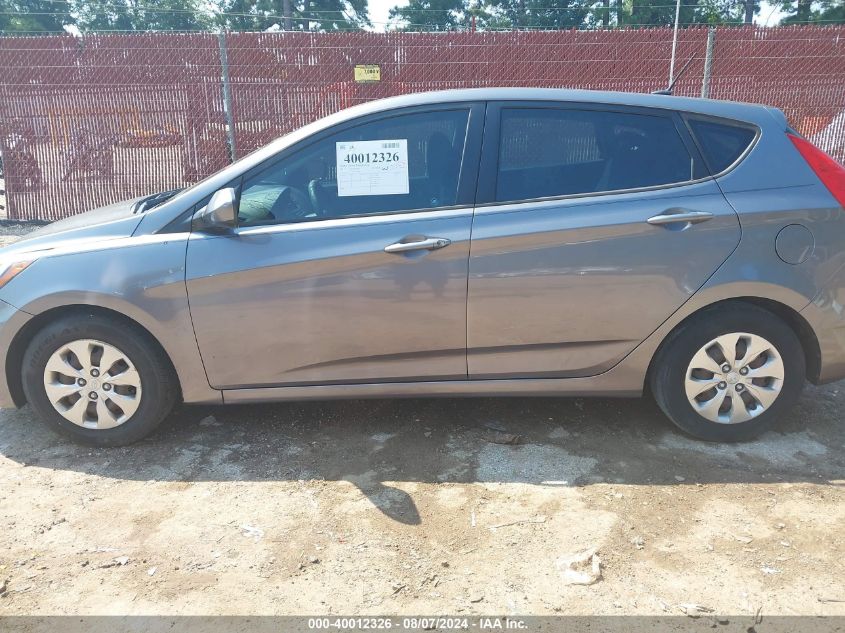 2015 Hyundai Accent Gs VIN: KMHCT5AE6FU217903 Lot: 40012326