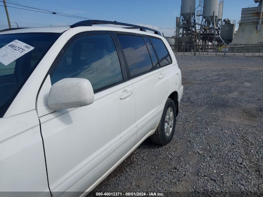 2005 Toyota Highlander V6 VIN: JTEEP21A350125162 Lot: 40012371