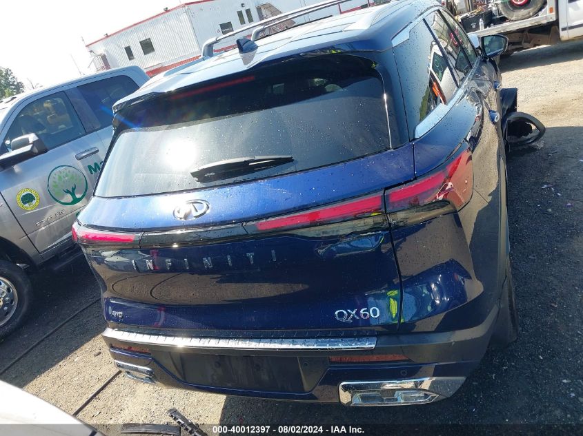 2022 Infiniti Qx60 Sensory Awd VIN: 5N1DL1GSXNC335760 Lot: 40012397