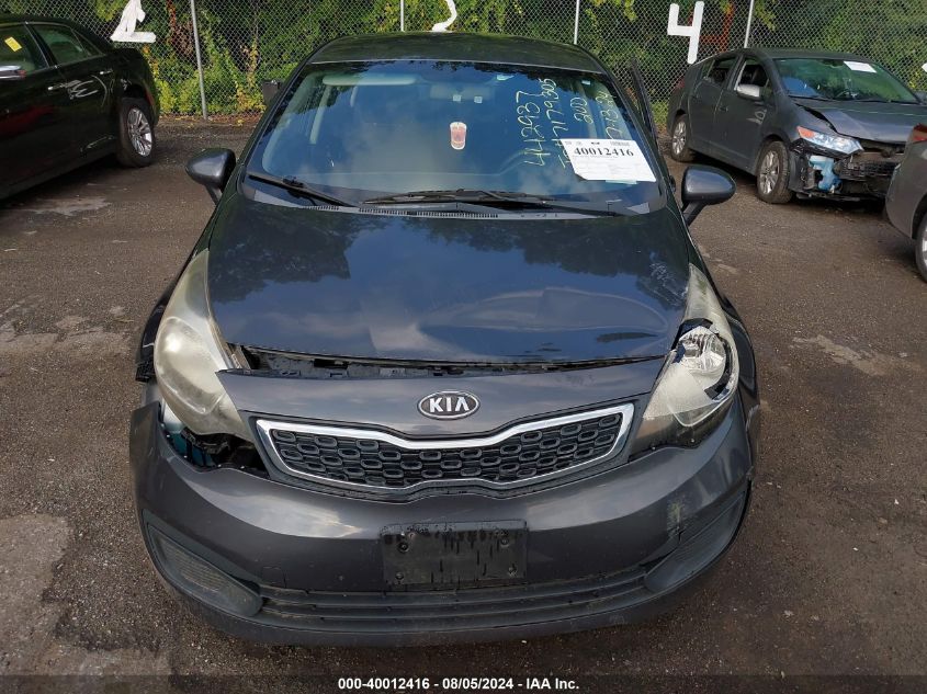 2012 Kia Rio Ex VIN: KNADN4A30C6095113 Lot: 40012416