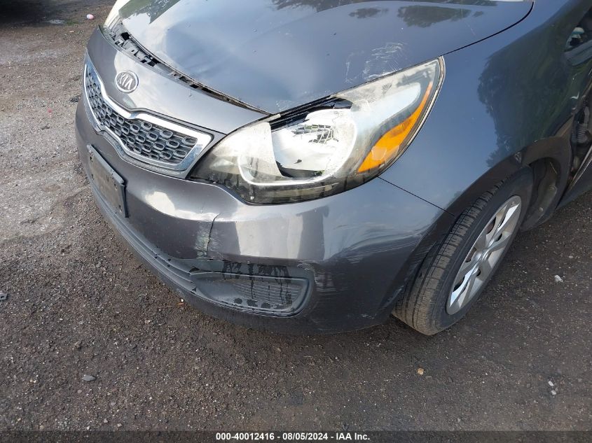 2012 Kia Rio Ex VIN: KNADN4A30C6095113 Lot: 40012416