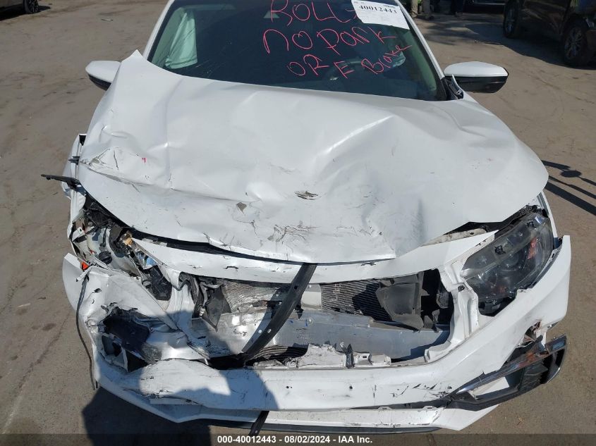 2020 Honda Civic Lx VIN: 19XFC2F69LE206972 Lot: 40012443