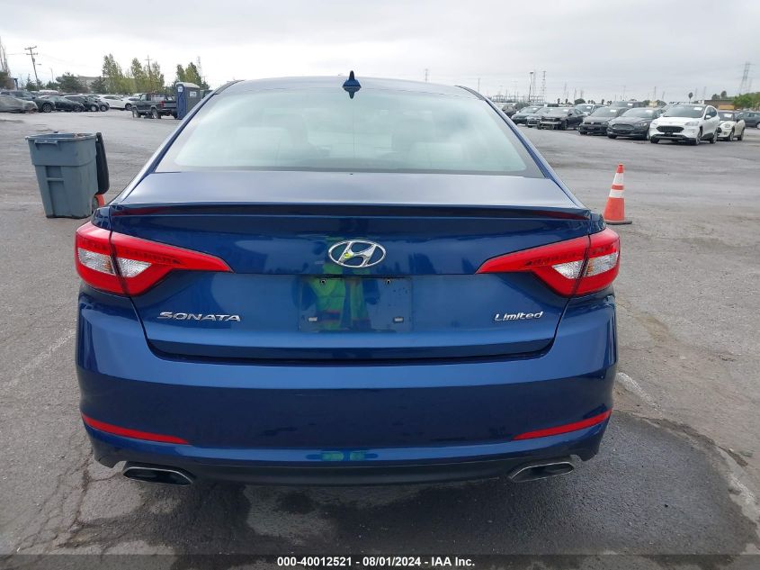 2017 Hyundai Sonata Limited VIN: 5NPE34AF2HH436998 Lot: 40012521