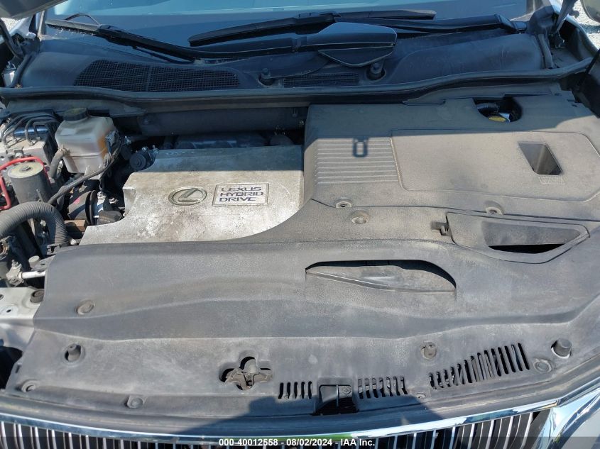2011 Lexus Rx 450H VIN: JTJBC1BA4B2421378 Lot: 40012558