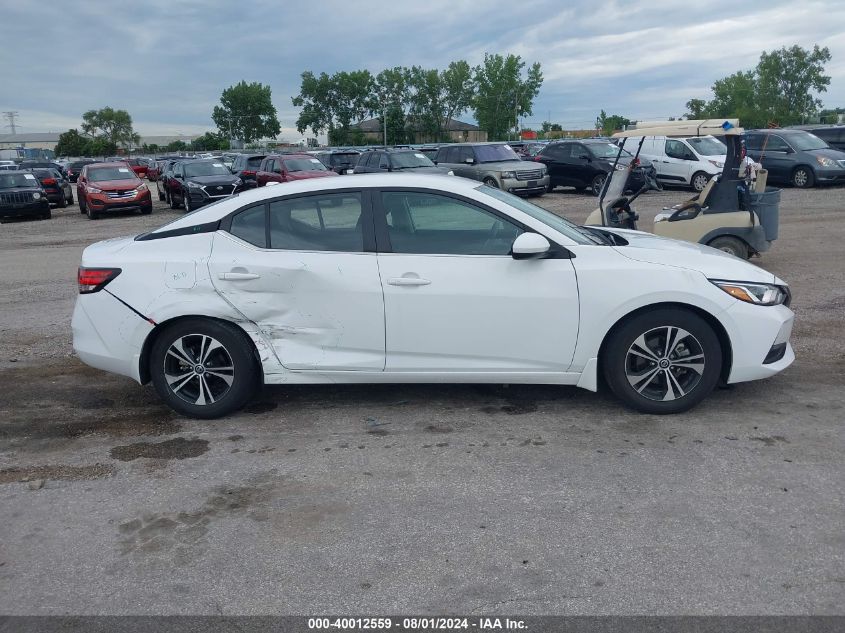 2022 Nissan Sentra Sv Xtronic Cvt VIN: 3N1AB8CV9NY233668 Lot: 40012559