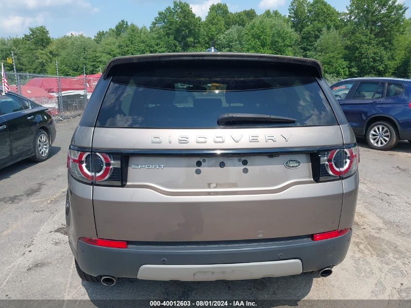 2016 Land Rover Discovery Sport Hse VIN: SALCR2BG1GH587810 Lot: 40012603