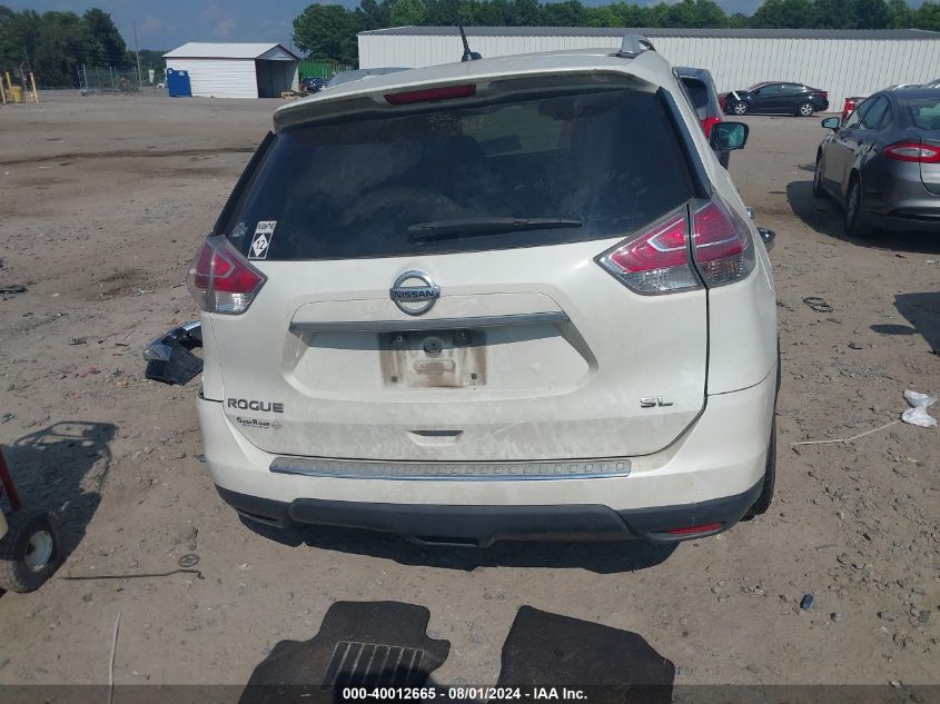 2015 Nissan Rogue Sl VIN: 5N1AT2MTXFC762105 Lot: 40012665