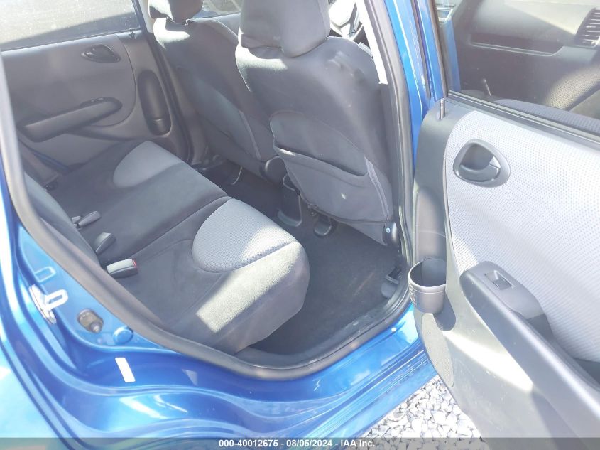 2007 Honda Fit Sport VIN: JHMGD38647S037482 Lot: 40012675