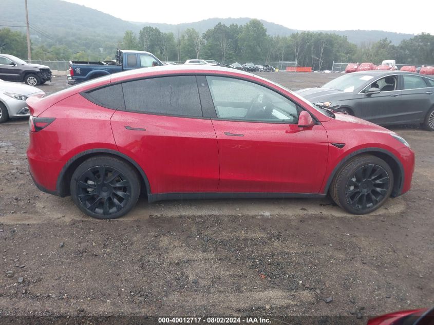 2020 Tesla Model Y Long Range Dual Motor All-Wheel Drive VIN: 5YJYGDEE4LF040419 Lot: 40012717