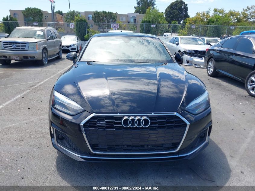 2020 Audi A5 Sportback Premium 45 Tfsi Quattro S Tronic VIN: WAUANCF54LA004865 Lot: 40012731