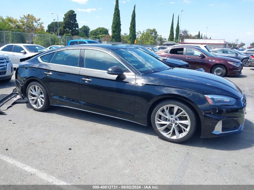 2020 Audi A5 Sportback Premium 45 Tfsi Quattro S Tronic VIN: WAUANCF54LA004865 Lot: 40012731