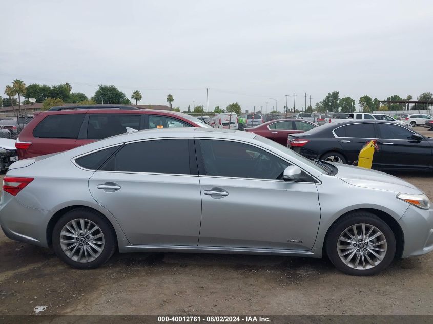 2016 Toyota Avalon Hybrid Limited VIN: 4T1BD1EB5GU054034 Lot: 40012761