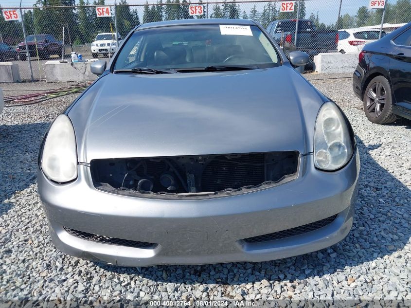 2006 Infiniti G35 VIN: JNKCV54E76M709929 Lot: 40012764