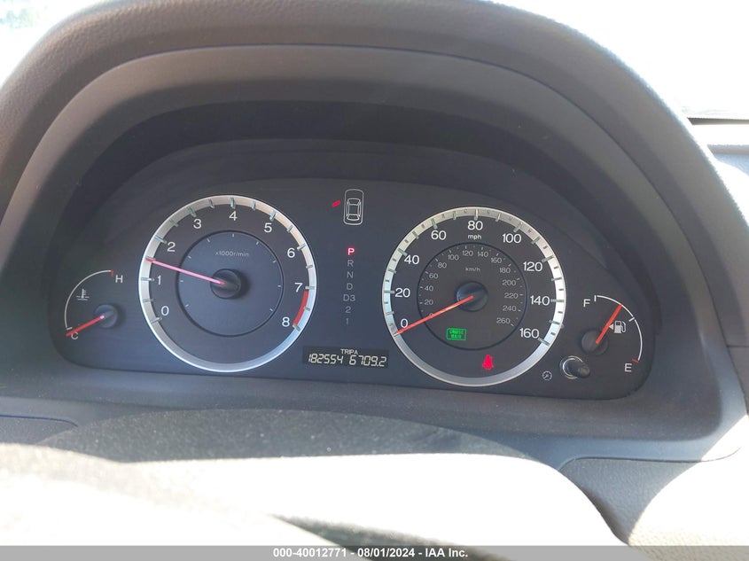 2009 Honda Accord 2.4 Ex-L VIN: 1HGCP26829A005100 Lot: 40012771