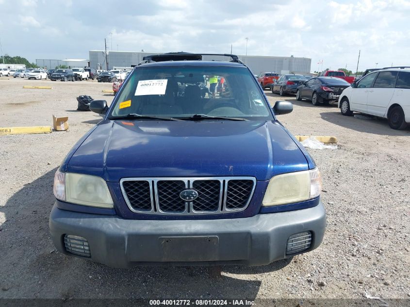 2002 Subaru Forester L VIN: JF1SF63552H747881 Lot: 40012772