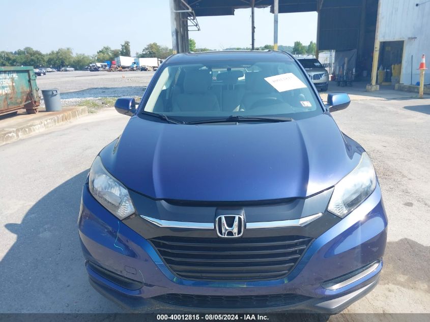 2016 Honda Hr-V Lx VIN: 3CZRU6H3XGM752044 Lot: 40012815