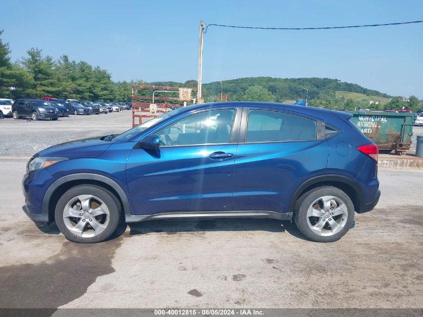 2016 Honda Hr-V Lx VIN: 3CZRU6H3XGM752044 Lot: 40012815