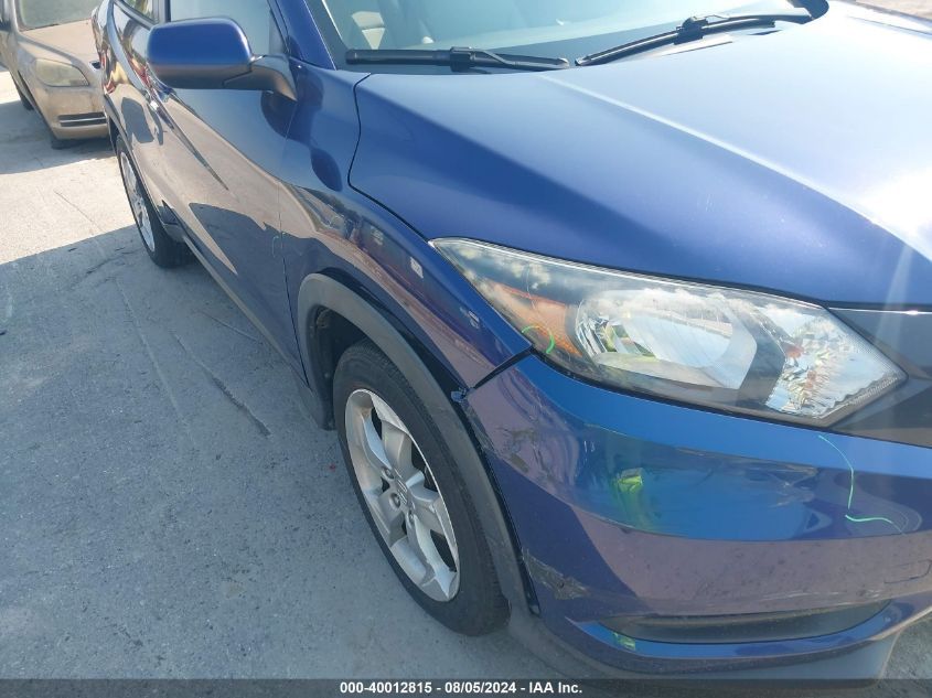 2016 Honda Hr-V Lx VIN: 3CZRU6H3XGM752044 Lot: 40012815