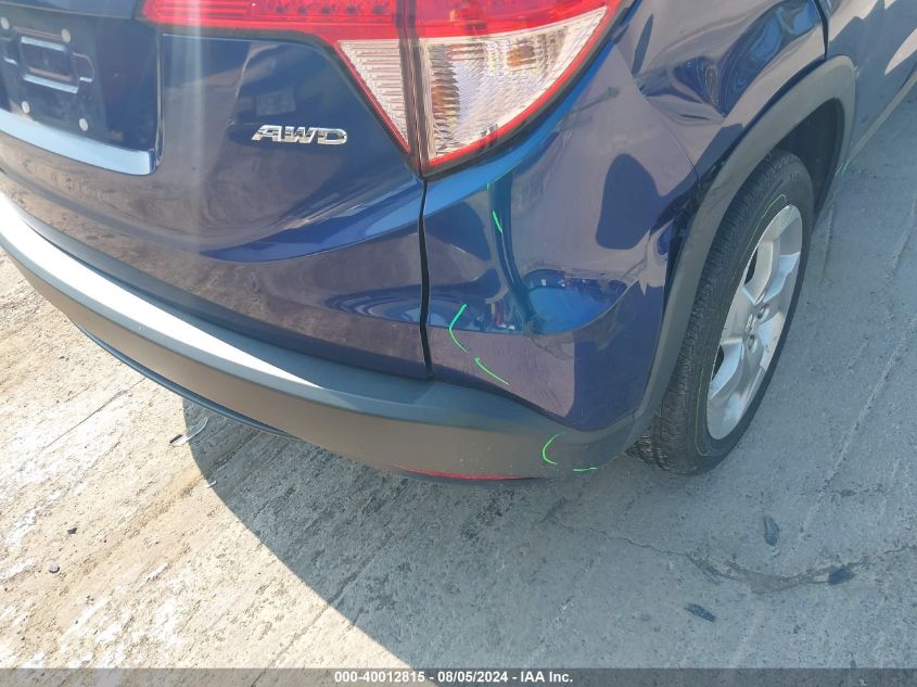 2016 Honda Hr-V Lx VIN: 3CZRU6H3XGM752044 Lot: 40012815