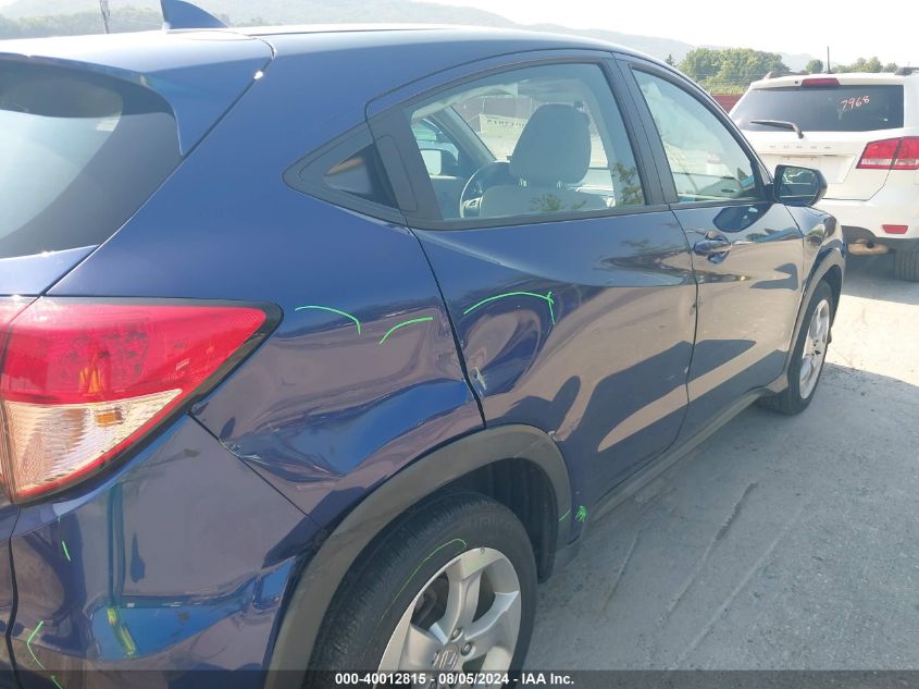 2016 Honda Hr-V Lx VIN: 3CZRU6H3XGM752044 Lot: 40012815