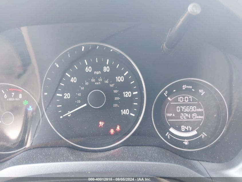 2016 Honda Hr-V Lx VIN: 3CZRU6H3XGM752044 Lot: 40012815