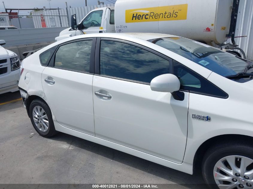 2013 Toyota Prius Plug-In VIN: JTDKN3DP4D3041741 Lot: 40012821