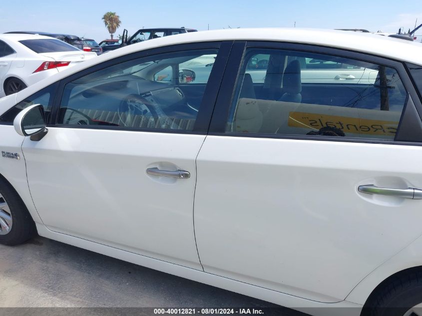 2013 Toyota Prius Plug-In VIN: JTDKN3DP4D3041741 Lot: 40012821