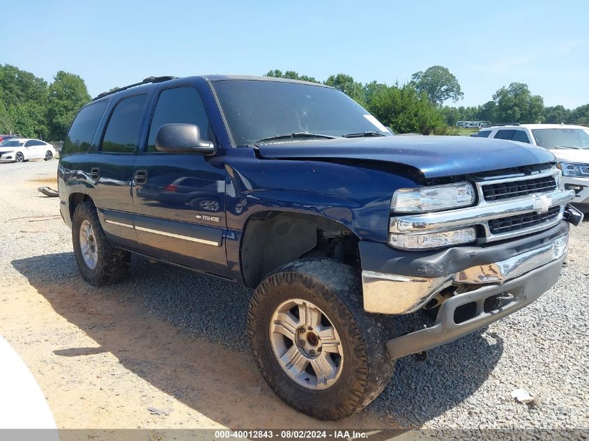 2002 Chevrolet Tahoe Ls VIN: 1GNEC13Z12R152565 Lot: 40012843