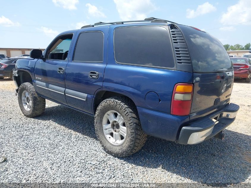 2002 Chevrolet Tahoe Ls VIN: 1GNEC13Z12R152565 Lot: 40012843