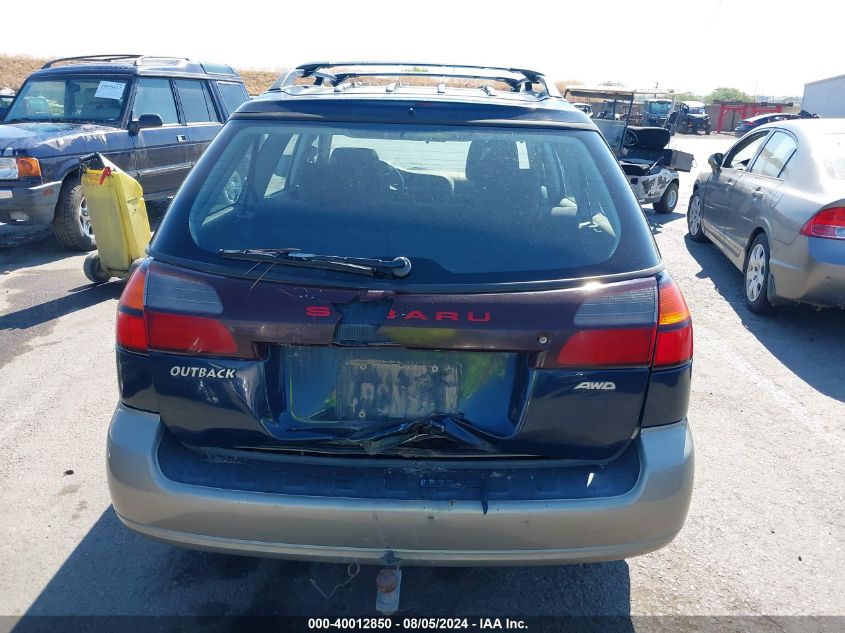 2000 Subaru Outback VIN: 4S3BH6751Y6644685 Lot: 40012850