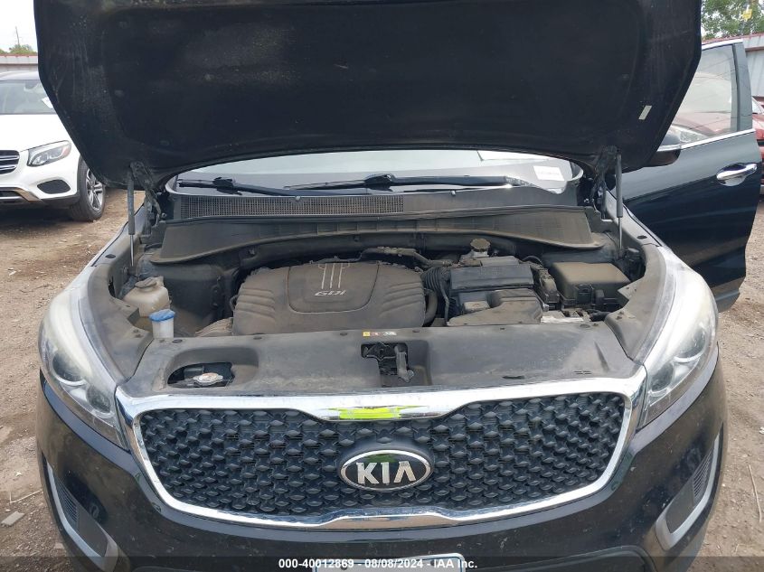 2017 Kia Sorento 3.3L Lx VIN: 5XYPG4A52HG305128 Lot: 40012869