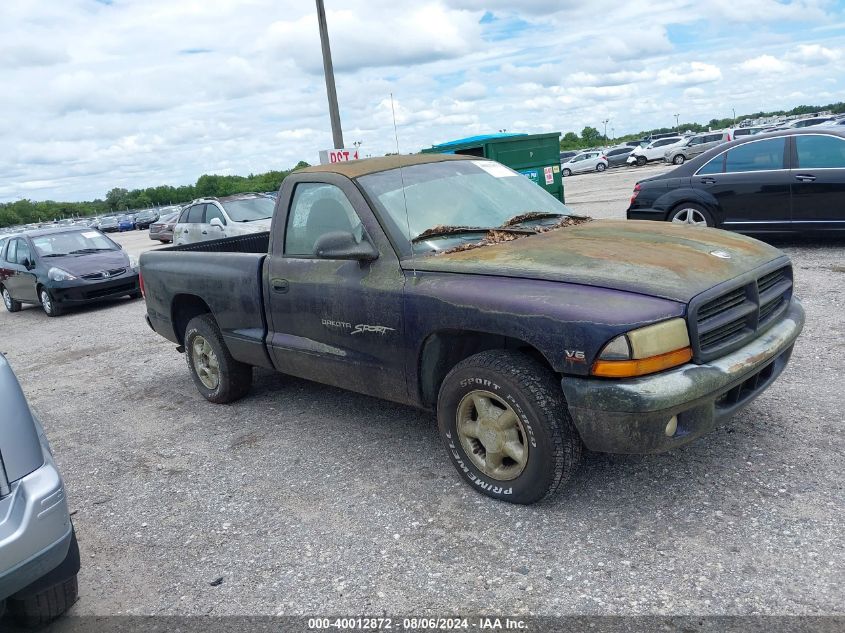 1998 Dodge Dakota VIN: 1B7FL26X7WS624537 Lot: 40012872