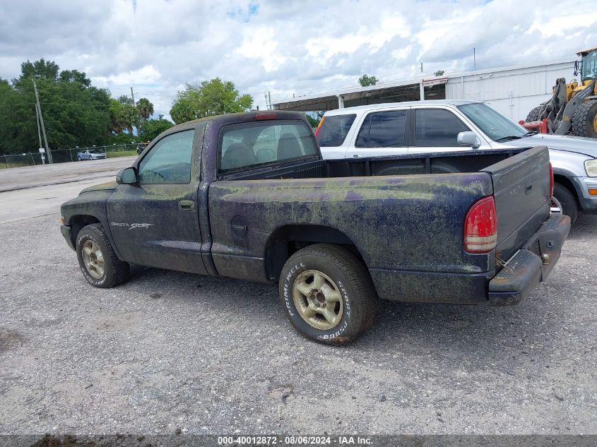 1998 Dodge Dakota VIN: 1B7FL26X7WS624537 Lot: 40012872