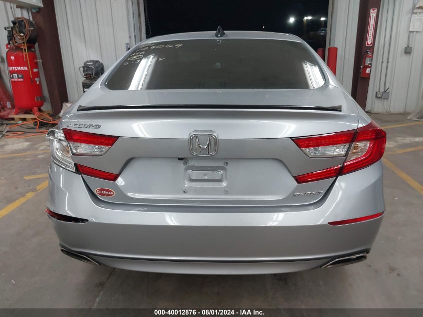 2022 Honda Accord Sport VIN: 1HGCV1F33NA060427 Lot: 40012876