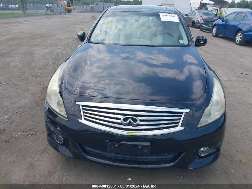 2011 Infiniti G37X VIN: JN1CV6AR0BM410732 Lot: 40012881