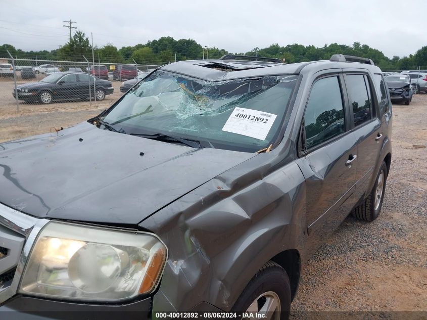 2011 Honda Pilot Ex-L VIN: 5FNYF4H75BB063738 Lot: 40012892