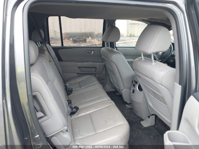 2011 Honda Pilot Ex-L VIN: 5FNYF4H75BB063738 Lot: 40012892