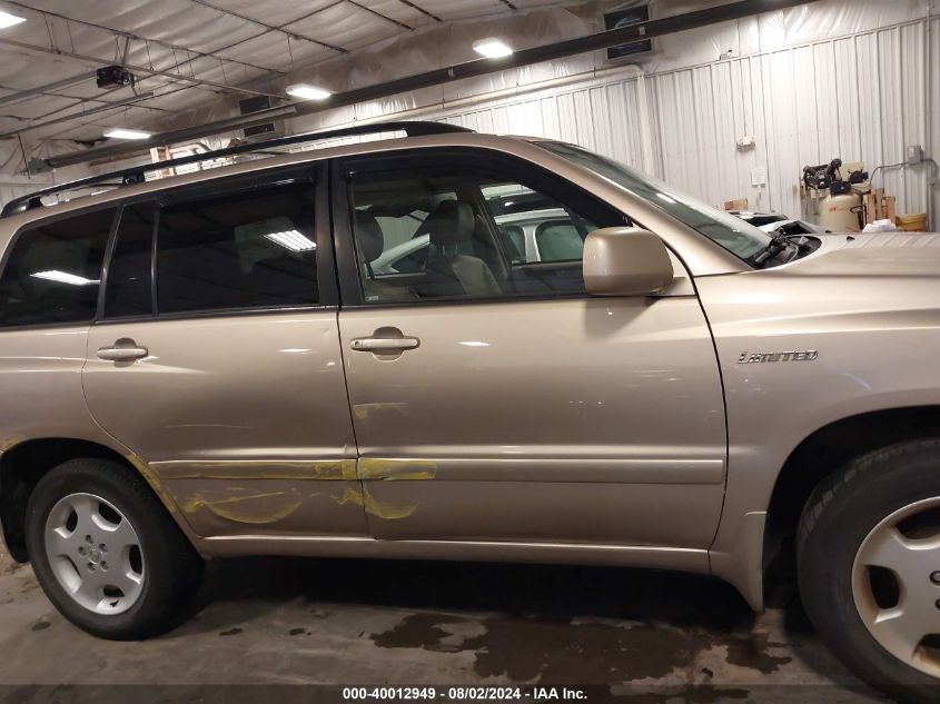 2004 Toyota Highlander Limited V6 VIN: JTEEP21A140049407 Lot: 40012949
