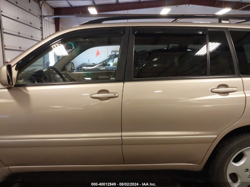 2004 Toyota Highlander Limited V6 VIN: JTEEP21A140049407 Lot: 40012949