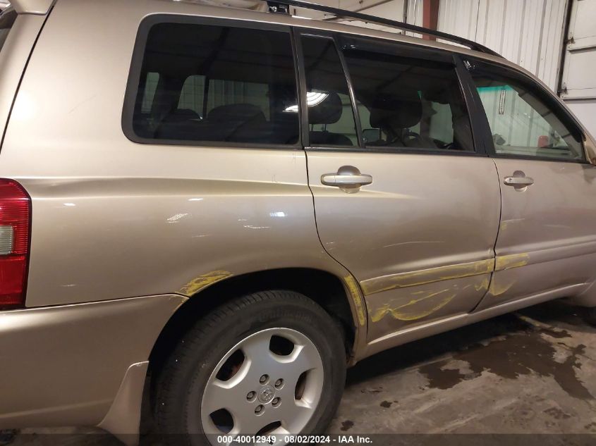 2004 Toyota Highlander Limited V6 VIN: JTEEP21A140049407 Lot: 40012949