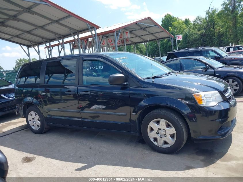 2013 Dodge Grand Caravan American Value Pkg VIN: 2C4RDGBG3DR680387 Lot: 40012951