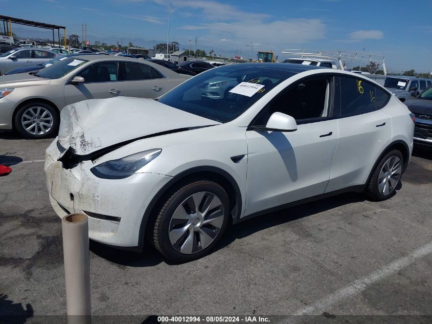 2021 TESLA MODEL Y LONG RANGE DUAL MOTOR ALL-WHEEL DRIVE - 5YJYGDEEXMF150246